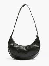 Sac Bandoulire S Sosoomao Cuir Etrier Noir sosoomao ECSO057S