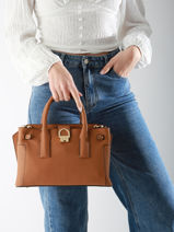 Sac Port Main S Equestre Cuir Etrier Beige equestre EEQT142S-vue-porte