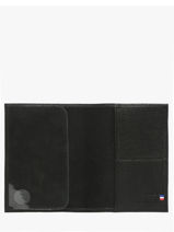 Passport Holder Madras Leather Etrier Black madras EMAD025-vue-porte