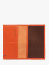 Checkholder Madras Leather Etrier Orange madras EMAD905-vue-porte
