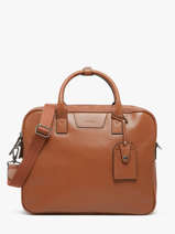 Leather Frandres Briefcase 2 Compartments Etrier Brown flandres EFLA8252