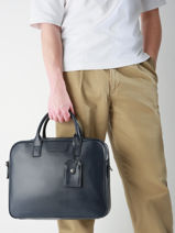 Porte-documents Flandres 2 Compartiments Cuir Etrier Bleu flandres EFLA8252-vue-porte