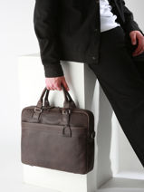 Porte Documents (main) Spider 1 Compartiment + Pc 15" Etrier Marron spider ESPI8021-vue-porte