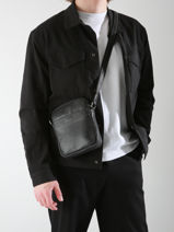 Leather Spider Crossbody Bag Etrier Black spider ESPI704S-vue-porte