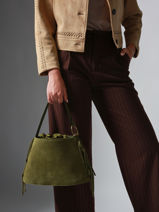 Crossbody Bag Country Leather Etrier Green country ECOU161M-vue-porte