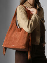 Shoulder Bag M Country Leather Etrier Brown country ECOU154M-vue-porte