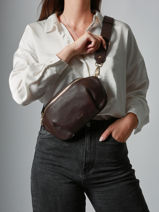 Medium Leather Tradition Belt Bag Etrier Brown tradition ETRA022M-vue-porte