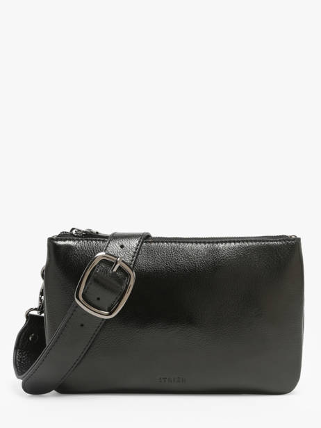 Sac Bandoulière Emeraude Cuir Etrier Noir emeraude EEME0142