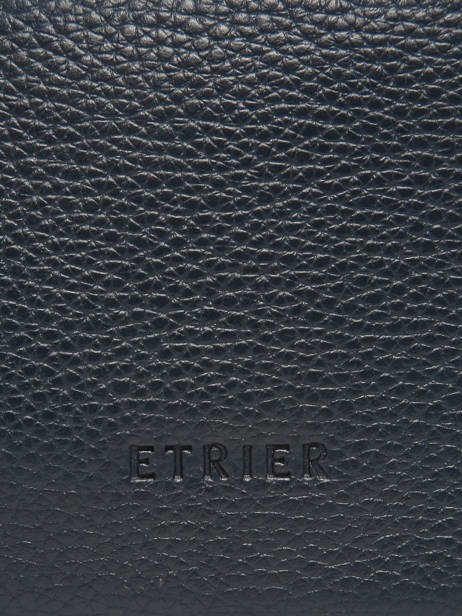 Leather Flandres Briefcase 1 Compartment Flandres Etrier Blue flandres EFLA8231 other view 5